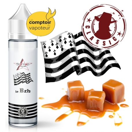 Le BZH - Classic - Caramel - 50/50 - 50ml - 0mg -  le comptoir du vapoteur