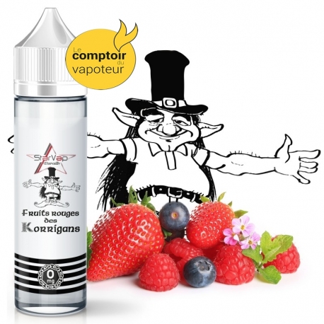 Le Fruit Rouges des Korrigans - Fruits rouges explosif - 50/50 - 50ml - 0mg - le comptoir du vapoteur