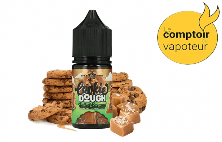 Concentré Cookie Dough Salted Caramel - Pâte à cookie - Caramel au beurre salé - 30ml - Joe's Juice -le comptoir du vapoteur