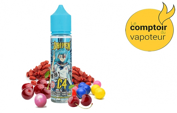 C4 - Bubblegum - Baie de Goji - Cerise - 50/50 - 50ml - Saiyen Vapors - le comptoir du vapoteur