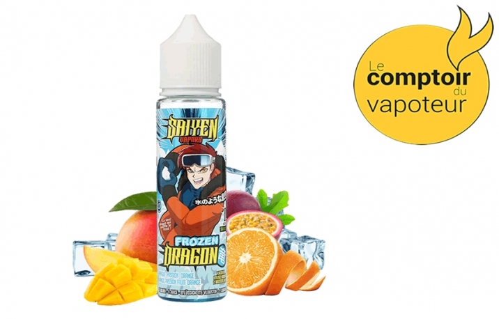 Frozen Dragon - Mangue - Ananas - Orange - Frais - 40/60 - 50ml - Saiyen Vapors - le comptoir du vapoteur