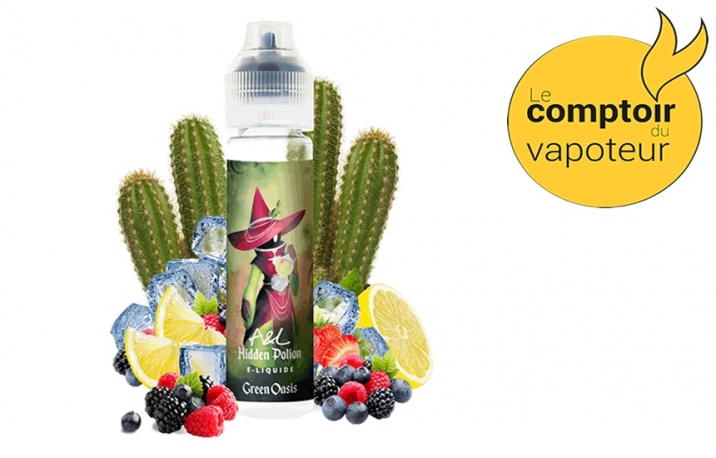 Green Oasis - Fruits rouges - Cactus - Citron - Frais - 50/50 - 50ml - A&L - le comptoir du vapoteur