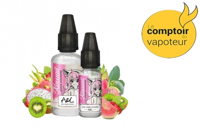 Concentré Kawaii - Kiwi - Fraise - Fruits du dragon - Goyave - 30ml - A&L - le comptoir du vapoteur