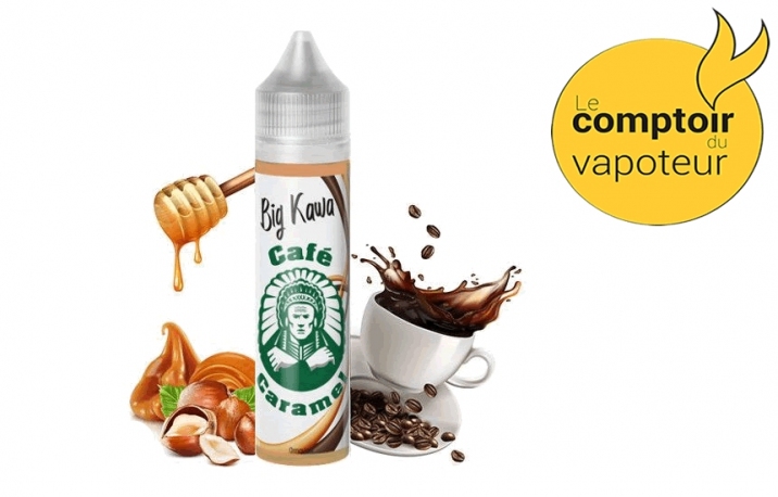 Big Kawa - Café - Caramel - Noisettes grillées - 50/50 - 50ml - O'Jlab - le comptoir du vapoteur