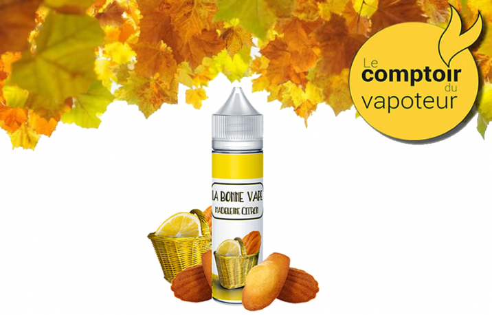 Madeleine Citron - Gâteau - Citron - 40/60 - 50ml - La Bonne Vape - le comptoir du vapoteur