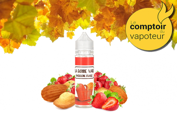 Madeleine Fraise - Gâteau - Fraise - 40/60 - 50ml - La Bonne Vape - le comptoir du vapoteur