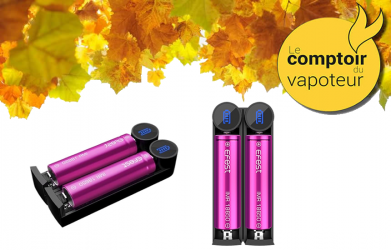 Chargeur Slim K2 - Efest - le comptoir du vapoteur