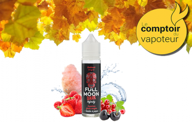 Dark Infinity - Framboise - Fruits rouges - Barbe à papa - Frais - 40/60 - 50ml - Full Moon - le comptoir du vapoteur